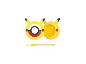 Protective Silicone Case for Pokémon Go Plus  2023 Cover Case for Pokemon Go Plus Plus with Wrist Strap Yellow