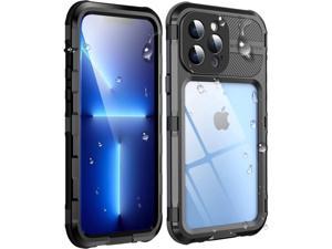 iPhone 13 Pro Max 67 inch Waterproof Metal Case  Builtin Screen Protector15FT Military Grade ShockproofIP68 Water Proof Full Body Aluminum Protective Dropproof Cover