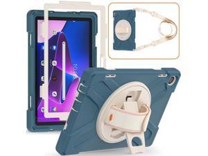 BONAEVER Case for Lenovo Tab M10 3rd Gen 101 inch 2022 Model TB328FU TB328XU with Pencil Holder Standand  Shoulder Strap Protective Cover