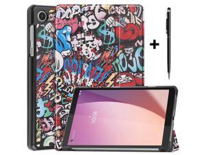 Case for Lenovo Tab M8 4rd Gen 2023 8 inch Tablet Model TB300FU TB300XU Slim Lightweight Stand Hard Shell Protective Cover with Stylus Pen Multicolor