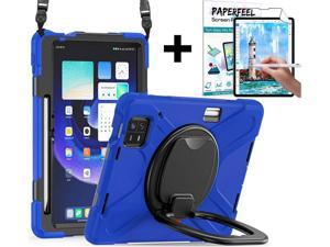 Case for Xiaomi Mi Pad 6  6 Pro 112 Inch 2023  Heavy Duty Protective Shockproof Cover with S Pen Holder  Hand Strap  Kickstand and Shoulder Strap Blue