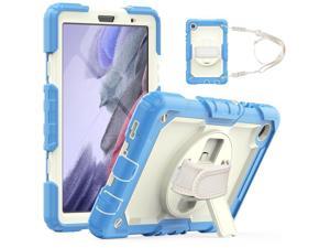 Case Compatible with Samsung Galaxy Tab A7 Lite 87 inch with Builtin Screen Protector 360 Degree Kickstand Hand Shoulder Strap Shockproof Cover for Galaxy Tab A7 Lite 2021 SMT220 SM T225 SM T227