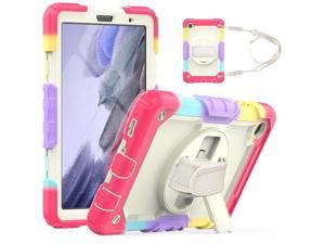 Case Compatible with Samsung Galaxy Tab A7 Lite 87 inch with Builtin Screen Protector 360 Degree Kickstand Hand Shoulder Strap Shockproof Cover for Galaxy Tab A7 Lite 2021 SMT220 SM T225 SM T227