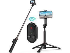3in1 Selfie Stick with Wireless Remote for GoPro Hero 10 Black  Hero 9  Hero 8  GoPro MAX Aluminum Alloy Monopod Tripod Bluetooth Remote Control can be Controlled GoProiPhoneAndroid