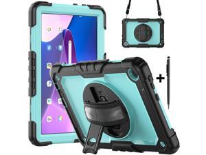 BONAEVER Case for Lenovo Tab M10 3rd Gen 101 inch 2022 TB328FU TB328XU with Screen Protector Shockproof Protective Cover with Pen Holder Stand and Shoulder Strap Stylus Pen