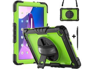 BONAEVER Case for Lenovo Tab M10 3rd Gen 101 inch 2022 TB328FU TB328XU with Screen Protector Shockproof Protective Cover with Pen Holder Stand and Shoulder Strap Stylus Pen