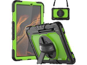 Galaxy Tab S8 2022 / Tab S7 2020 11 Inch Case (SM-X700/706/T870/T875) with S Pen Holder, Rugged Heavy Duty Shockproof Rotating Kickstand Protective Cover for Galaxy Tab S8 / S7 11"