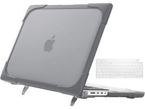 Compatible with MacBook Pro 16 inch Case 2021 2022 Release A2485 M1 Pro/M1 Max Touch ID, Heavy Duty Plastic Hard Shell Case with Fold Kickstand & Keyboard Cover Skin