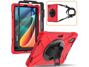 Case for Xiaomi Mi Pad 5 / MiPad 5 Pro 11 inch 2021, Heavy Duty Shockproof Cover with S Pen Holder Hand Strap / Kickstand and Shoulder Strap