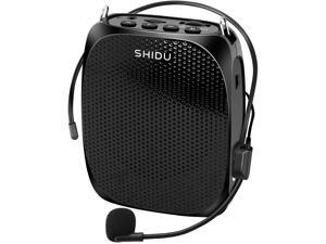 Portable Voice Amplifier Rechargeable Mini Voice Amplifier With Wired Microphone Headset and Waistband Supports MP3 Play for Teachers Yoga Tour Guides Outdoor Trainers