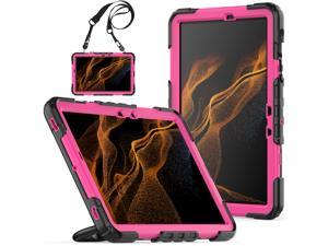 Samsung Galaxy Tab S8 Case 11 inch 2022 SM-X700 SM-X706 with Screen Protector / Rotatable Stand / Hand Strap / S-Pen Holder For Galaxy Tab S7 11 inch 2020 SM-T870 SM-T875 SM-T878