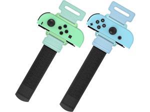 Upgraded Wrist Bands Compatible with Just Dance 2022 2021 2020 Switch Adjustable Elastic Dance Straps Compatible with Switch  Switch OLED Controllers 2 Pack for Kids and Adults Green