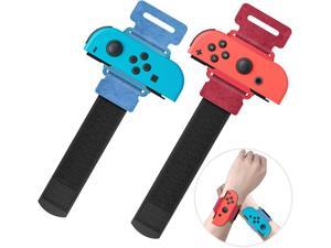 Upgraded Wrist Bands Compatible with Just Dance 2022 2021 2020 Switch Adjustable Elastic Dance Straps Compatible with Switch  Switch OLED Controllers 2 Pack for Kids and Adults Blue