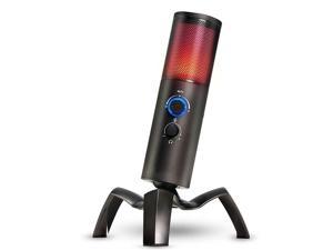 RGB USB Gaming Condenser Microphone for Computer PS4 MAC Colorful Dynamic Lights Studio Recording Vocals Device Voice
