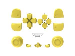 Replacement Repair Kits for PS5 Dpad  PS Microphone Buttons  Share Options  R1 L1 R2 L2 Trigger  ABXY Bullet Button Full Set Buttons for Playstation 5 DualSense Controller Yellow