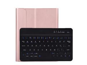 Keyboard Case for Samsung Galaxy Tab A8 105 Inch 2022 SMX200 X205 X207 Detachable Wireless Keyboard Cover with Pencil Holder Rose Gold