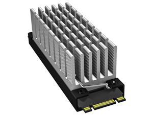 Archgon M.2 2280 NVMe SSD Aluminium Heatsink Cooler with Thermal Pads for PCIE NVMe M.2 SSD, SATA M.2 SSD (Silver HS-0130)