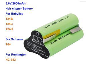 Cameron Sino 2000mAh Hair Clipper Battery SHB16 for Babyliss T24B, T24C, T24D, For REMINGTON HC-352, For SCHERNA T44