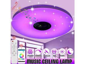 NEW 300W Modern RGB Dimmable LED Ceiling Light Home Lighting APP bluetooth Speaker Music Light Smart Ceiling Lamp Remote Control