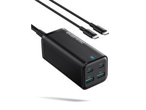 USB C Charger, Evatronic 100W 4-Port Desktop PD 3.0 GaN PPS USB Charging Station, 2 USB C + 2 USB A Ports, Portable Charger Adapter for MacBook Pro/Air, iPad, iPhone, Galaxy, Laptop, Switch and More