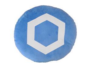 Blue Chainlink (Link) Stuffed Plush Pillow with Embroidered Logo Cryptocurrency Crypto Currency Decoration