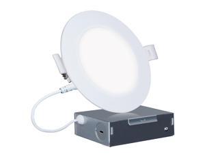 Infibrite 6 Inch 5000K Daylight 12W 1050LM Thin LED Ceiling Light Kit, Dimmable, Wet Rated