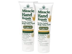 Miracle of Aloes Miracle Hand Repair Cream 8 OZ Pack of 2
