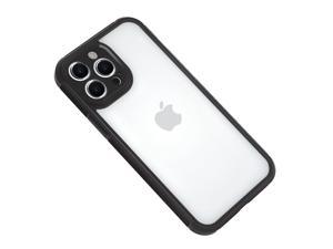 Honfomy Case TPU+PC clear [Non-stick fingerprint] [Full Lens Protection] Anti-skid Shockproof Protective Case Black iPhone 13 Pro