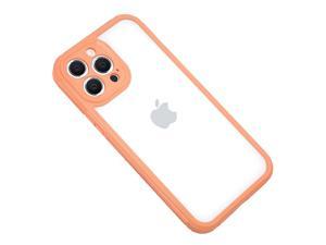 Honfomy Case TPU+PC clear [Non-stick fingerprint] [Full Lens Protection] Anti-skid Shockproof Protective Case Orange iPhone 11 Pro