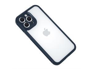 Honfomy Case TPU+PC clear [Non-stick fingerprint] [Full Lens Protection] Anti-skid Shockproof Protective Case Dark Blue iPhone 11 Pro Max