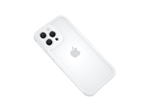 Honfomy Case TPU+PC clear [Non-stick fingerprint] [Full Lens Protection] Anti-skid Shockproof Protective Case White