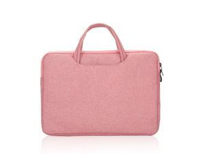 Honfomy Carry Handle Laptop Bag in Water Resistance Fabric Pink 15"