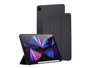 Honfomy iPad 10.2 Case iPad 9th Generation 2021/ iPad 8th Generation 2020/ iPad 7th Case with Solid Back Pencil Holder, Protective Case Auto Sleep/Wake Cover 10.2 inch,Black