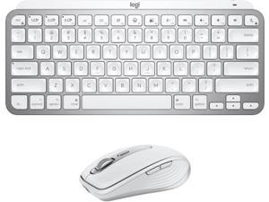 Logitech MX Keys Mini for Mac Keyboard + MX Anywhere 3 for Mac Wireless Mouse Combo - Backlit Keys, USB-C, Bluetooth, Ergonomic, Compact, Fast Scroll, Optimised for macOS, iPadOS \u2013 Pale Grey