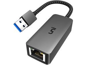 USB to Ethernet Adapter, Driver Free USB 3.0 to 100/1000 Gigabit Ethernet LAN Network Adapter, RJ45 Internet Adapter Compatible with MacBook, Surface,Notebook PC with Windows, XP, Vista, Mac/Linux