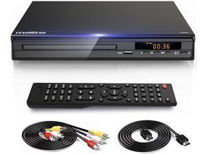 DVD Player, HDMI AV Output, All Region Free CD DVD Players for TV, DVD Players with NTSC / PAL System, Supports Mic's & USB Input, Package Includes HDMI / RCA Cables and Remote Control(No Battery)