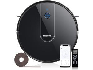 Robotic Vacuum Cleaner, Upgrade Robot Vacuum with Self-Charging, 1600pa Strong Suction, 120 mins Runtime, Compatible with Alexa Wi-Fi, Ideal for Hard Floors Carpet