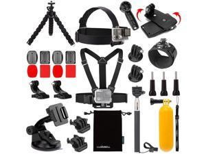 Accessories Kit for AKASO EK5000 EK7000 4K WiFi Action Camera GoPro Hero 9 8 7 6 5/Session 5/Hero 4/3+/3/2/1 Max Fusion SJ4000 SJ5000