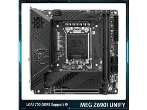MEG Z690I UNIFY For Msi LGA1700 DDR5 64G Support I9 SATA3*4 M.2*3 USB3.2 Mini-ITX Desktop Motherboard High Quality Fast Ship