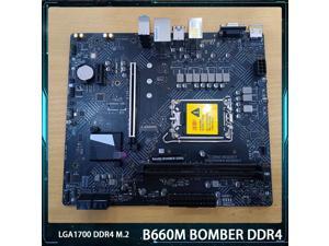 B660M BOMBER DDR4 For Msi LGA1700 DDR4 64G SATA3*4 M.2 USB3.2 Gen1 Support I9 Mirco-ATX Desktop Motherboard Original Quality Fast Ship