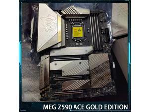 MEG Z590 ACE GOLD EDITION For Msi LGA1200 DDR4 128G SATA3*6 M.2*4 USB3.2 Support I9 ATX Desktop Motherboard Original Quality Fast Ship