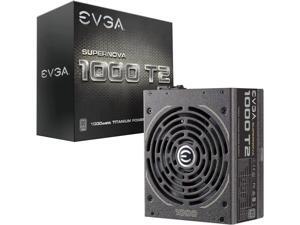 EVGA Supernova 1000 T2, 80+ Titanium 1000W, Fully Modular, ECO Mode, 10 Year Warranty, Includes Free Power On Self Tester, Power Supply 220-T2-1000-X1
