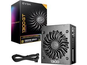 EVGA SuperNOVA 1300 GT + Free PerFE 12 Cable, 80 Plus Gold 1300W, Fully Modular, Eco Mode with FDB Fan, 10 Year Warranty, Includes Power ON Self Tester, Compact 180mm Size, Power Supply 220-GT-1300-XR