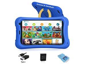 PRITOM 8 inch Kids Tablet, Android 13, 4GB RAM, 64GB ROM,Parental Control,  Kids app, Quad Core Processor, 1280 * 800HD IPS Screen, Dual Camera,  2.4G&5G Wifi6, with Durable Stand 