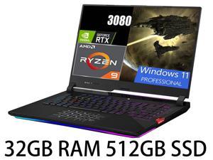 ASUS ROG Strix 15 Gaming Laptop 156 300Hz IPS Type FHD Display AMD Ryzen 9 5900HX 8 cores NVIDIA GeForce RTX 3080 32GB DDR4 512GB PCIe SSD OptiMechanical PerKey RGB Keyboard Windows 11 Pro