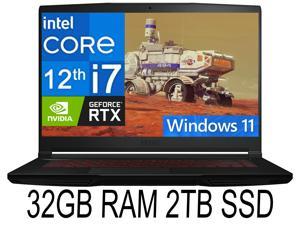 MSI GF63 Thin Gaming Laptop 156 FHDIPS 144Hz12th Gen Intel 10core i712650H GeForceRTX 4C50 32GB DDR4 2TB PCIe SSD Typec cooler Boost5 Windows 11