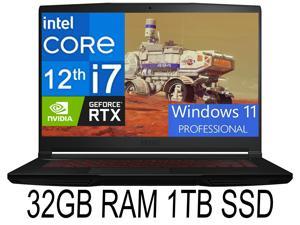 MSI GF63 Thin Gaming Laptop 156 FHDIPS 144Hz12th Gen Intel 10core i712650H GeForceRTX 4C50 32GB DDR4 1TB PCIe SSD Typec cooler Boost5 Windows 11 Pro