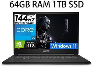 MSI Stealth 15 Gaming Laptop 156 FHD 1920x1080 144Hz Intel Core i513420H 8 Cores NVIDIA GeForce RTX 4060 64GB DDR5 1TB PCIe SSD Cooler Boost Trinity Windows 11