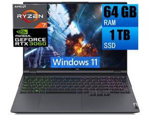 Lenovo Legion 5 Pro 16 Gaming Laptop  16 WQXGA 2560 x 1600 IPS 165Hz Display AMD Ryzen 7 5800H 8Cores NVIDIA GeForce RTX 3060 6GB 64GB DDR4 1TB PCIe SSD Backlit USBC Windows 11