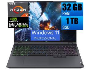 Lenovo Legion 5 Pro 16 Gaming Laptop  16 WQXGA 2560 x 1600 IPS 165Hz Display AMD Ryzen 7 5800H 8Cores NVIDIA GeForce RTX 3060 6GB 32GB DDR4 1TB PCIe SSD Backlit USBC Windows 11 Pro